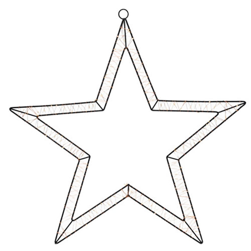 Figura natalizia decorativa pensile, con luci a LED, con timer e trasformatore