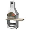 BARBECUE IN MURATURA SANTA FE'' CM. 125x64xH212,5 KG. 367 CARBONELLA E LEGNA