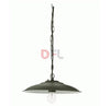 LANTERNA LANTERNE LAMPADE CON CATENA PIATTO ANTICO CM.30x7x11 COLORE GRIGIO