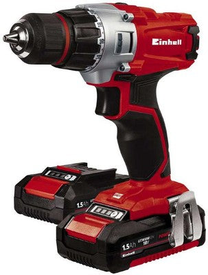 TRAPANO AVVITATORE A BATTERIA CON 2 BATTERIE EINHELL TE-CD 18/2 LI 2 BAT KIT