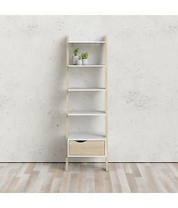 KIT LIBRERIA 4 RIPIANI E UN CASSETTO OSLO CM. 55X48X180H