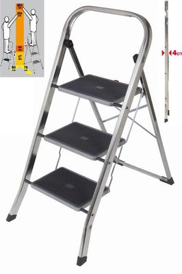 SGABELLI SGABELLO IN ALLUMINIO JOKER A 3 GRADINI