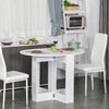 Tavolino Pranzo Tavolo Consolle in Legno Salvaspazio 2 3 persone Pieghevole Bianco TU2835-319TU2 , soggiorno salotto basso nero bianco marrone grigio design moderno sala moderno alto divano camera legno vetro rotondo cucina