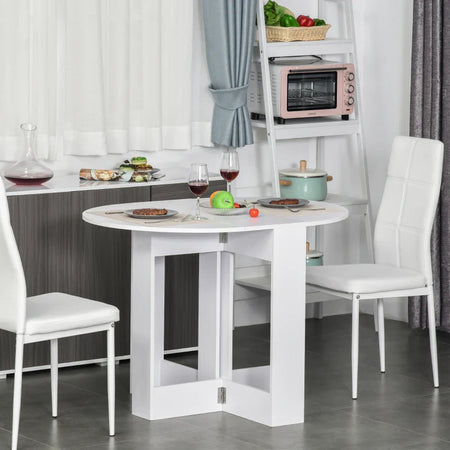 Tavolino Pranzo Tavolo Consolle in Legno Salvaspazio 2 3 persone Pieghevole Bianco TU2835-319TU2 , soggiorno salotto basso nero bianco marrone grigio design moderno sala moderno alto divano camera legno vetro rotondo cucina