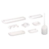 SET ACCESSORI DA BAGNO SERIE 9PZ IN ABS ANTIGRAFFIO ARREDO BAGNO