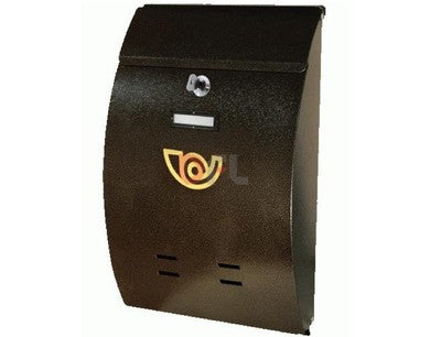 CASSETTA POSTALE PORTA RIVISTA 708B IN FERRO BATTUTO CM.27x12xH40 - MARRONE