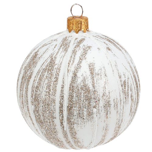 Palline per albero di Natale decorato, in Vetro, Glitterate, da Ø 100 mm, 6 pezzi
