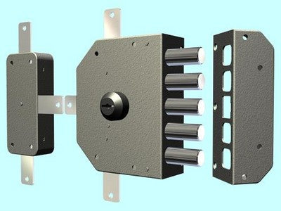 SERRATURE SERRATURA CR A POMPA PER PORTE IN LEGNO Art. 3300C CON DEVIATORE