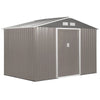 casetta utensili attrezzi esterno giardino casa armadio capanno box deposito 277x195x192cm, Grigia KT4845-031GYKT4
