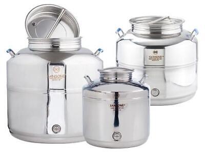 BIDONI FUSTI CONTENITORI OLIO IN ACCIAIO INOX SANSONE DA 15/30/50LT