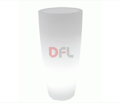 VASI VASO TONDO STILO LAMP CON LUCE INTERNA CM. CM 33xH.70 LT.12 GHIAC/LUCE BI
