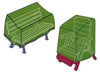 TELO COVER COPERTURA DIVANO TAVOLO POLTRONE SET PEZZI 3 ARREDO GIARDINO