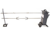 KIT GIRARROSTO ELETTRICO CM. 116x15x37 CON 2 SPIEDI E 4 FORCHETTE