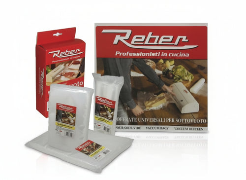 BUSTE PER SOTTOVUOTO GOFFRATO REBER CM.12X20 pz.100