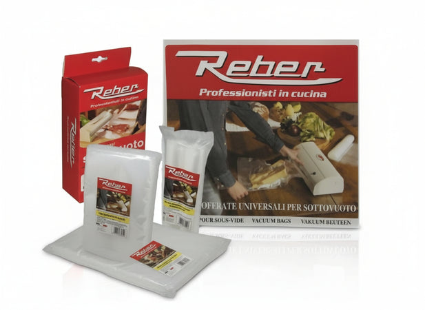 BUSTE PER SOTTOVUOTO GOFFRATO REBER CM.12X20 pz.100