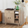 Credenza Moderna Multiuso con Armadietto e Cassetto in Legno 80x30x96.5cm , madia comò mobile F839-384NDA