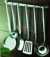 MESTOLO SET DA CUCINA IN ACCIAIO INOX ALTISSIMA QUALITA' 7 PEZZI MOD. BETA