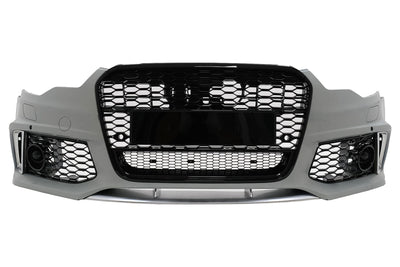 Paraurti per Audi A6 C7 4G 2011-2015 griglia radiatore griglia a nido d'ape RS Design SRA PDC-mostra il titolo originaleTesto originaleStoßstange für Audi A6 C7 4G 2011-2015 Kühlergrill Wabengitter RS Design SRA PDC