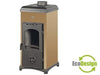 STUFE A LEGNA K-LINE K2 - POTENZA 6,3 Kw - DIMENSIONI 39,3x46,8xH84,2
