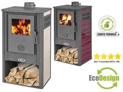 STUFE A LEGNA K-LINE KURSAL DE LUXE KING DE LUX CM.48,5x43,5xH94,5 RISCALDAMENTO