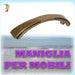 MANIGLIA PER MOBILI ANTICHIZZATA 15046 Z MM. 96 FLORENCE