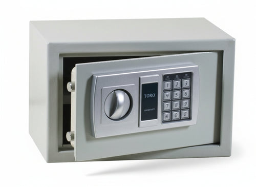 CASSEFORTI CASSAFORTE ELETTRONICA DIGITALE A MOBILE HOTEL CM. 36X20X24 MM.5