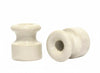 ISOLATORE PORCELLANA 40406 PER CAVO ELETTRICO TRECCIATO  18 MM BIANCO