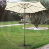 OMBRELLONE GIARDINO A PALO CENTRALE ADRA TONDO MT. 3 ALTEZZA CM. 278
