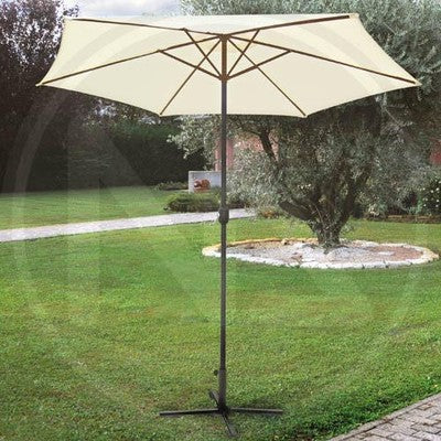 OMBRELLONE GIARDINO A PALO CENTRALE ADRA TONDO MT. 3 ALTEZZA CM. 278