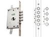 SERRATURE SERRATURA MOTTURA PER PORTE BLINDATE 85.771 3 CATENACCI MANO SX