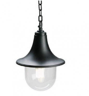 LANTERNA LANTERNE LAMPADE CON CATENA MARINE CM. 30x22x11 COLORE NERO