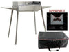 BARBECUE A CARBONE EL GAUCHO ASADO CM. 122x62xH85 - GRIGLIA COTTURA 60x40