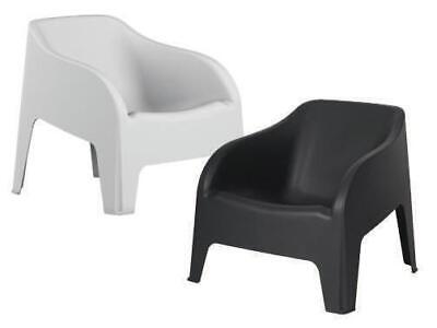 2 PZ POLTRONA SEDIE IN RESINA PETRA Z185 CM. 79x79xH80 BIANCA O ANTRACITE
