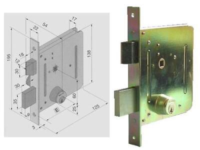 SERRATURE PER CANCELLI E PORTE INF ERRO WELKA A CILINDRO FISSO Art. 05050000