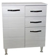 MOBILE BASE BAGNO ANTONELLA 2 ANTE + 2 CASSETTI CM. 66X33X80H BIANCO PORTUNA