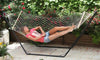 AMACA A RETE CON LEGNO SINGOLA CM. 80X200