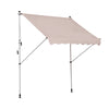 Tenda da Sole 2x1.5 m per Esterno a Rullo con Manovella e Angolazione Regolabile, Beige WD6840-182CWWD6