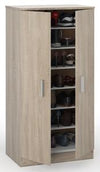 KIT ARMADIO-SCARPIERA PORTASCARPE CM. 55X36X108H BIANCO O ROVERE