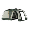 Tenda da Campeggio 4 Posti Impermeabile con Zona Notte e Zona Giorno, in Poliestere, 460x300x200 cm, Verde WY5A20-398V00SDWY5