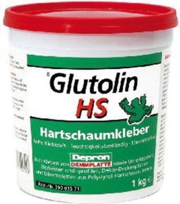COLLA PER POLISTIROLO GLUTOLIN HS PER INCOLLAGGIO PANNELLI DEPRON KG. 1