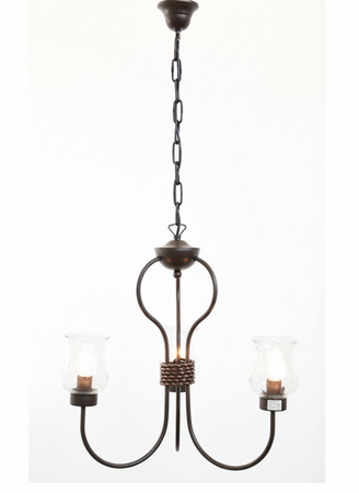 LAMPADARIO APPLIQUE LAMPADA PLAFONIERA CULT A 3 LUCI DIAM.50 CM H90 NERO RUGGINE