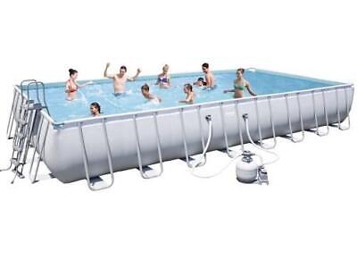 PISCINA FUORITERRA RETTANGOLARE CON TELAIO CM. 956x488x132 Art.56623 PISCINE