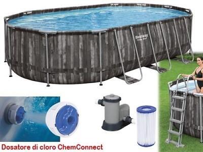 PISCINE FUORITERRA OVALI STEEL SET BESTWAY 5611R - CM.610x366xH122