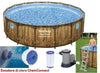PISCINE TONDE CON TELAIO RATTAN BESTWAY 56725 PISCINA FUORITERRA CM. 488X122H