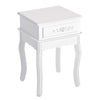 Comodino Moderno con Cassetto Mobiletto Multiuso in Legno Bianco, 40 x 35 x 60cm YH6833-240YH6