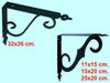 2PZ MENSOLA MENSOLE IN STILE BRACKETS CM.10X15