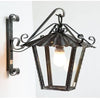 LAMPADE LINEA LANTERNE LANTERNA A MURO QUADRATA CM. 30x41x40