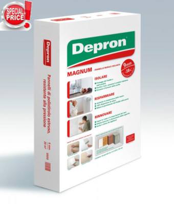 PANNELLO ISOLANTE DEPRON CM. 80X125 SPESSORE MM. 9 CONFEZIONE DA 10 PEZZI