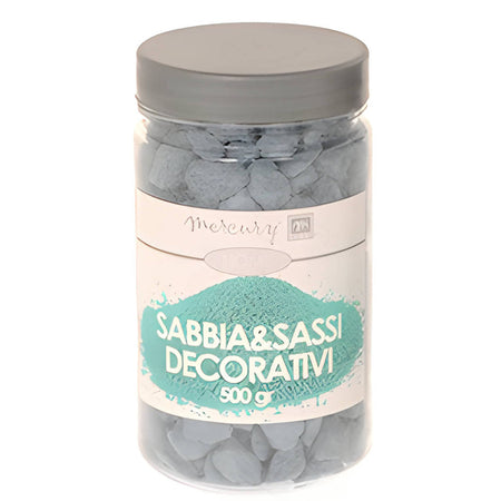 Sabbia e sassi colorati, ciottoli per interno ed esterno, confezione in barattolo da 500 gr