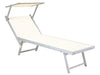 LETTINI SDRAIO SPIAGGIA PRENDISOLE RIMINI BIANCO 180x60xH38
